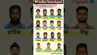 Asia Cup 2025 | Indian Cricket Team  Squad For Asia Cup | GK Current Affairs #shorts #cricket