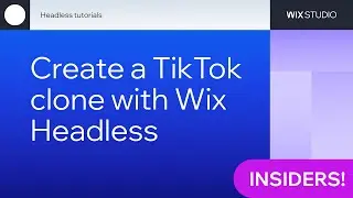 Create a TikTok clone with Wix Headless and React Native