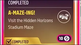 Forza Horizon 5 Daily Challenges A-MAZE-ING! Visit the Hidden Horizons Stadium Maze