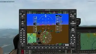 Xplane11 Cessna G1000 VOR/DME ARC turn