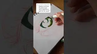 Green with gold! #art #artshorts #ohuhu