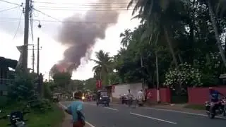 Fire at Kosgama army camp
