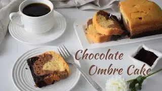 #chocolate_ombr&eacute;_cake #manjots_food_magic  Chocolate ombr&eacute; cake | Eggless chocolate Ombr&eacute; cake