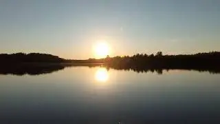 What is the sunset on Vychegda?