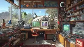 Signals from the Dust: 80s Sci-Fi Oasis 🌵 Relaxing Analog Ambience