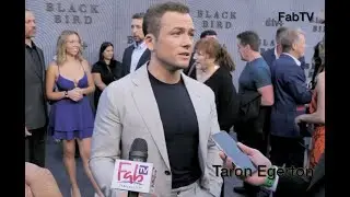 Taron Egerton stops & talks about  AppleTV's 