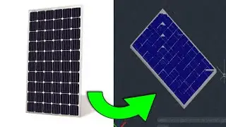 Making a 3d model of a solar panel using AutoCad part 1
