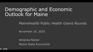 MaineHealth CHI Virtual Public Health Grand Rounds with Amanda Rector
