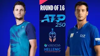 Kecmanovic Vs Darderi | ATP Athens Greece Open 2025 LIVE Round Of 16 | Live Score & Match Updates