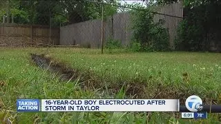 16-year-old boy electrocuted in Taylor squirting downed power line with water gun