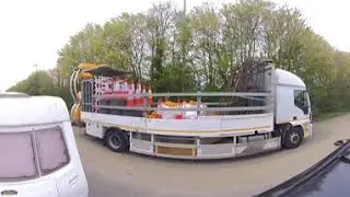 Towing in 360 with the old Santa Fe and the Insta360    #insta360​ #lifeintheuk​ #towing​ #caravan​