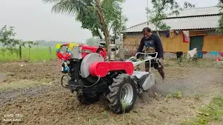Our New Kamco Di 120 power tiller working on my gurden for first time #mykamco200