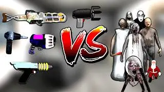 All New Weapons Vs All Enemies - Granny 1 2 3 4 5 All Chapters