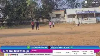 Royal Strikers OF BDM vs XI All Rounders BDM live cricket match | BPL -11 live - ZPHS Ground Buddra