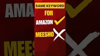 Amazon Keywords✅ Vs Meesho Keywords❌ #ecommerce #ecommercetips #shorts