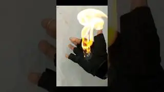 Diy Fire Bending Gloves 🔥🔥 #shorts #experiment #diy