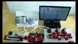 Parallel control of three processes with PLC BECKHOFF CX-1000