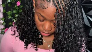 Hair inspo for Goddess braids and boho braids. #viral #braids #hairstyles #knotlessbraids #trend 