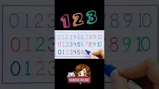 Learn counting 1-10 | writing practice | #shorts #youtubeshorts