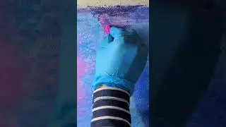 Galaxy drawing with soft pastels #shorts #galaxydrawing #nightsky #oilpasteldrawing #space