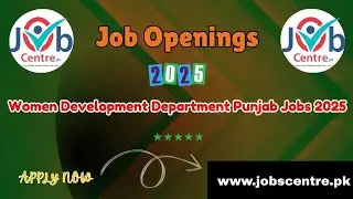Women Development Department WDD Punjab Jobs 2025 Apply Last Date // WDD jobs