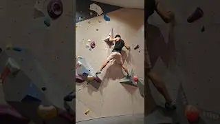 Comp wall slab #bouldering