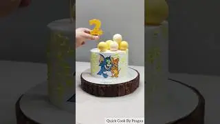 Tom & Jerry Cake 🎂 #cakemaking #cakedecorating #cakelovers #tomjerrycake #birthdaycake #fondantcake