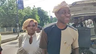 BEAUTIFUL COUPLE LATEEF ADEDIMEJI AND HIS WIFE MOBIMPE STORM IN THEIR NEW MANSION STORE