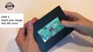 4 inch screen DIY video book, video brochure set up