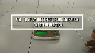 Activity to show the effect of concentration on rate of reaction| PSEB| Punjabi | Part-3