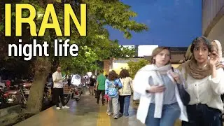 🇮🇷REAL NIGHT LIFE IN IRAN TEHRAN WAKING TOUR 4K/2024