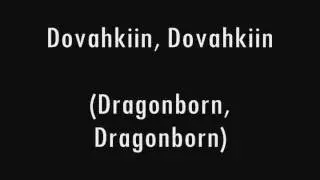 TES V - Skyrim - Main Theme Sing Along! Dragon Tongue and English Lyrics