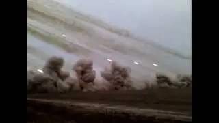 Залп дивизиона ураганов РСЗО 9П140 &laquo;Ураган&raquo;, Беларусь, Ракетные стрельбы на полигоне Полесский