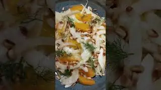 Fennel,orange salad with roasted pine nuts ❤️