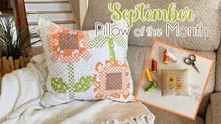 🌻 September  Quilty and Stitchy Pillow of the Month (Beginner Friendly!)