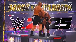 Brock Lesnar Destroys Goldberg Through Table! | WWE 2K25 WrestleMania 41 Gameplay