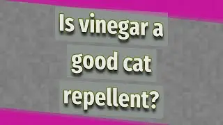 Is vinegar a good cat repellent?