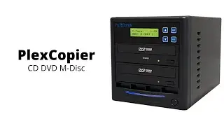 PlexCopier | 24X 1 to 1 CD DVD M-Disc Supported Duplicator Copier Tower with Free Copy Protection