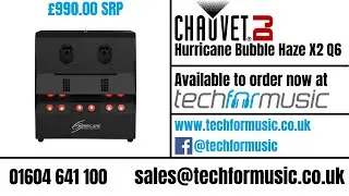 Virtual Demo: CHAUVET HURRICANE BUBBLE HAZE X2 Q6