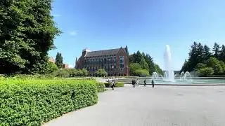 Drumheller Fountain at the University of Washington.