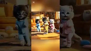 Kitten Party 🎉🎉 #shorts #kitten #cute cats #cartoon #funny #games