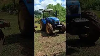 Big horsepower tractor with its interrow cultivator for sugarcane crop