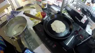 Pfannekuchen in einer Ø24 Skeppshult Gusseisenpfanne