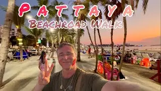 Indian Holi Festival at Pattaya and walking along the Beachroad After sunset