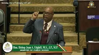 Budget 2026 debate presentation by Minister of Public Works, Bishop Juan Edghill