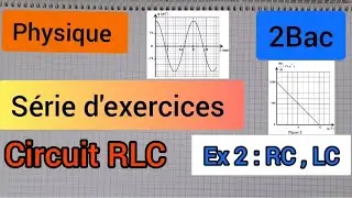 oscillations libres dans un circuit RLC : série d'exercices : (Ex2) 2Bac الثانية بكالوريا