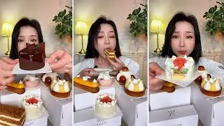 This Cake Is So Soft It Melts in My Mouth | Cake Eating ASMR