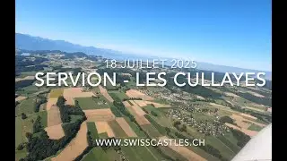 Servion et  Les Cullayes vues d'avion le 18 juillet 2025
