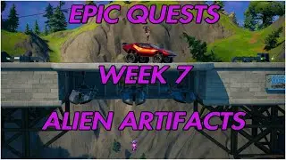 Fortnite, Season 7 Week 7 Epic Quests and Alien Artifacts.