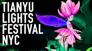 Tianyu Lights Festival 2024 Walk – Koda’s Magical Forest Adventure with Piano Music – NYC 4K ✨